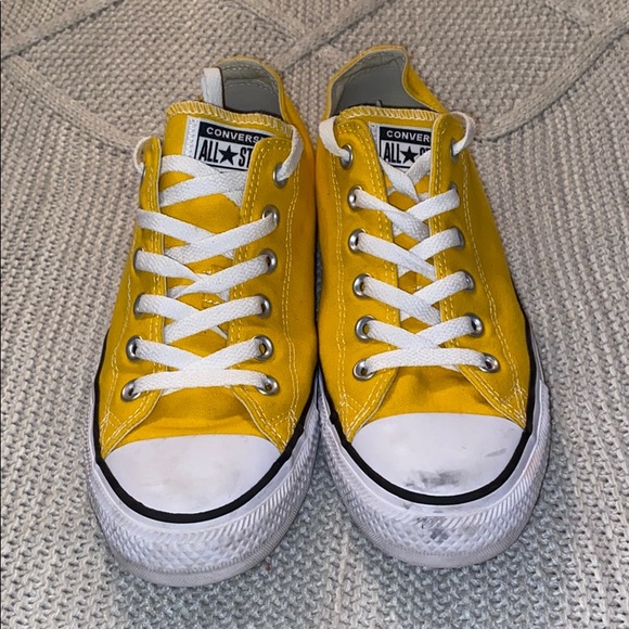 converse shoes yellow men's